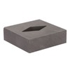 Graphite Crucible Rhombus Shape Metal Refining Scrap Melting Ingot 50