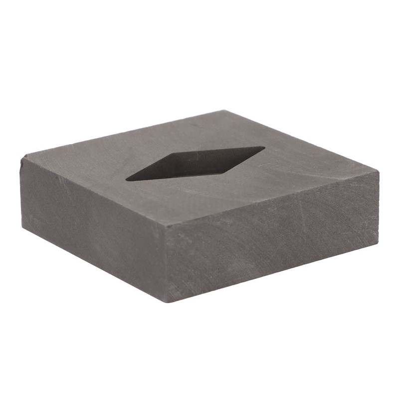 Graphite Crucible Rhombus Shape Metal Refining Scrap Melting Ingot 50