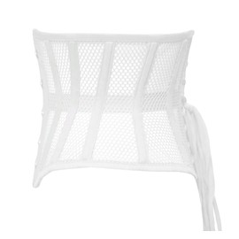 Naveed Women's Underbust Corset Waist Trainer Mesh Corset Mesh Corset with Strong Lacing for Waist Training and Waist Reduction, White
