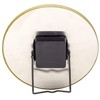NexTime Table/Wall Clock-Diameter 20 cm-Glass/Metal-Black-'Marble, 20 x 0.8 cm