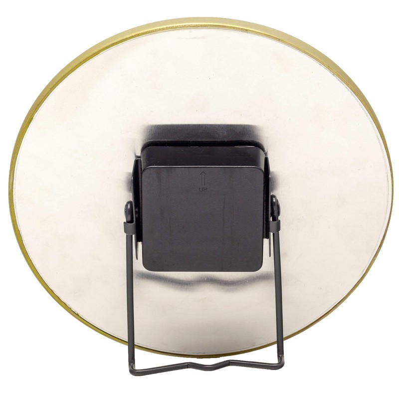 NexTime Table/Wall Clock-Diameter 20 cm-Glass/Metal-Black-'Marble, 20 x 0.8 cm