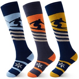 Boys Ski Socks Kids Winter Warm Socks Boys Long Socks Cozy Thermal Socks for Boys Size 9-11 Age 5-7 Years