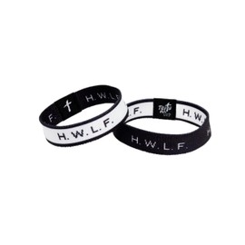 Truthful Lips HWLF Bracelets - He Would Love First - WWJD Bracelets (Black, 7 in (Regular))