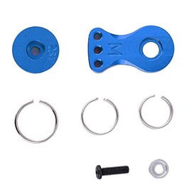 Tbest Buffer Ring Gear Arm, 25T Steering Servo Horn Arm for 1/10 1/8 RC Vehicle (M Model) (Blueï¼N10221NBï¼) Servo Saver 25T Model Toy