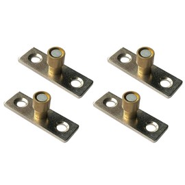 Sliding Barn Door Roller Guide, 4Pcs Metal Locator Stopper for Glass Sliding Doors Cabinets - 10mm Diameter