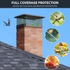 Garvee Chimney Cap 12 in x 16 in, Galvanized Steel