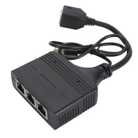 Gigabit RJ45 Ethernet Splitter, 1 to 3 Output Ports, 1000Mbps Speed, Thin and PCB Board, Compatible with Cat8 Cat7 Cat6 RJ45 Network Cables for ADSL Routers