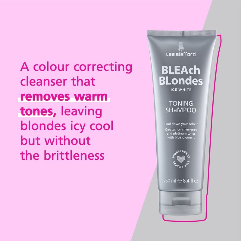 Lee Stafford Bleach Blondes Ice White Toning Shampoo