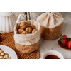 NUTS NUKB13 Bread Bag XS Drawstring Cotton 100% Organic Cotton