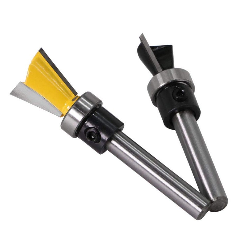 Wolfride 2Pcs Dovetail Router Bits 1/4 Inch Shank Dovetail Joint