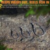 20PCS Weedless Hooks Weedless Circle Hooks for Catfish Bass Fishing