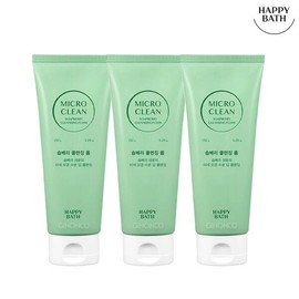 Happibath 해피바스 마이크로 미셀라 솝베리 클렌징 폼 150g 3개 Happy Bath Micro Micella Soapberry Cleansing Foam 150g 3ea
