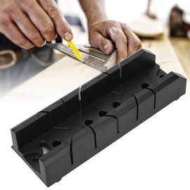 Miter Saw Box, 0/22.5/45/90 Degree Cutting Angle Woodworking Cabinet Wood Gypsum Oblique Cutting Tool, Bulkhead Fittings (801)