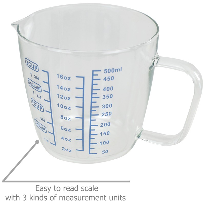 EIKS Glass Milk Frothing Pitcher Mixing Cup for Coffee Espresso