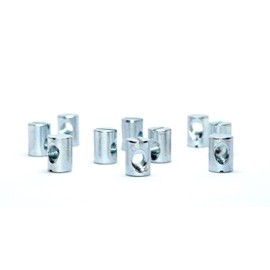 H-BOLT Barrel Nuts - M6 & M8 Available, 10mm - 25mm (10, Blue Zinc, M6 13mm)