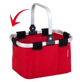 Theo Klein 9661 reisenthel Mini Shopping Basket with Aluminium Frame and Folding Handle Dimensions: 25 cm x 17.5 cm x 16.5 cm I Toy for Children from 3 Years