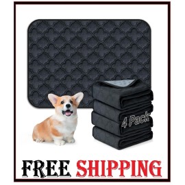 Unbranded Washable Pee Pads for Dogs - 4 Pack Reusable Pee PadsWaterproo