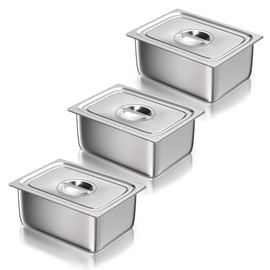 WantJoin Steam Table Hotel Pans with Lid