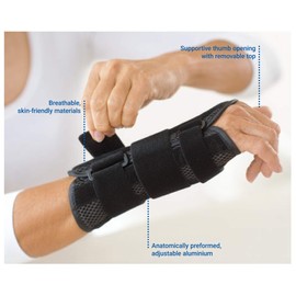 Actimove Manus Forte Plus Wrist & Thumb Brace Small/Medium Left Black