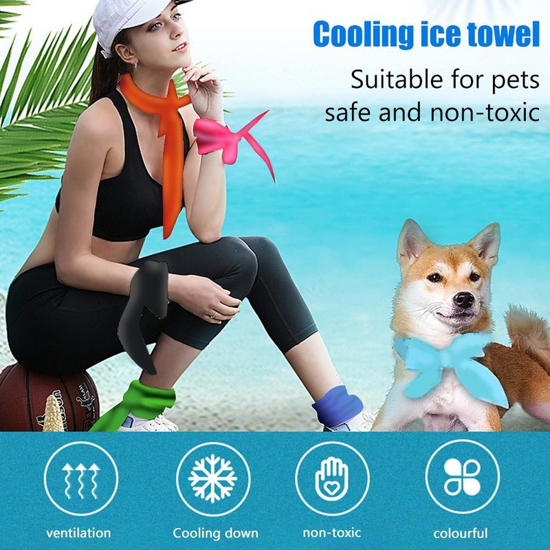 13 Pieces Cooling Scarf Wrap Summer Cool Ice Towel Cold
