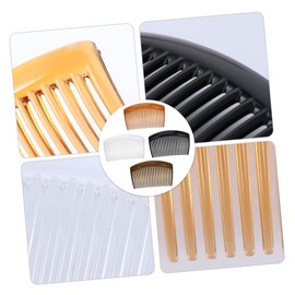 IWOWHERO 20pcs Portable Plastic Side Hair Combs for Women Teeth Hairdressing Combs Black Transparent White Deep Brown Light Brown Versatile and Elegant Styling Accessories