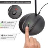 JOUNIVO USB Microphone, 360 Degree Adjustable Gooseneck Design, Mute Button
