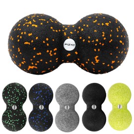 Fizyo Massage Ball Massage Roller for Rehabilitation Yoga Exercises Crossfit Anti-Stress Relaxation Ideal for Back Pain, Sciatica, Peanut Shape (Orange)