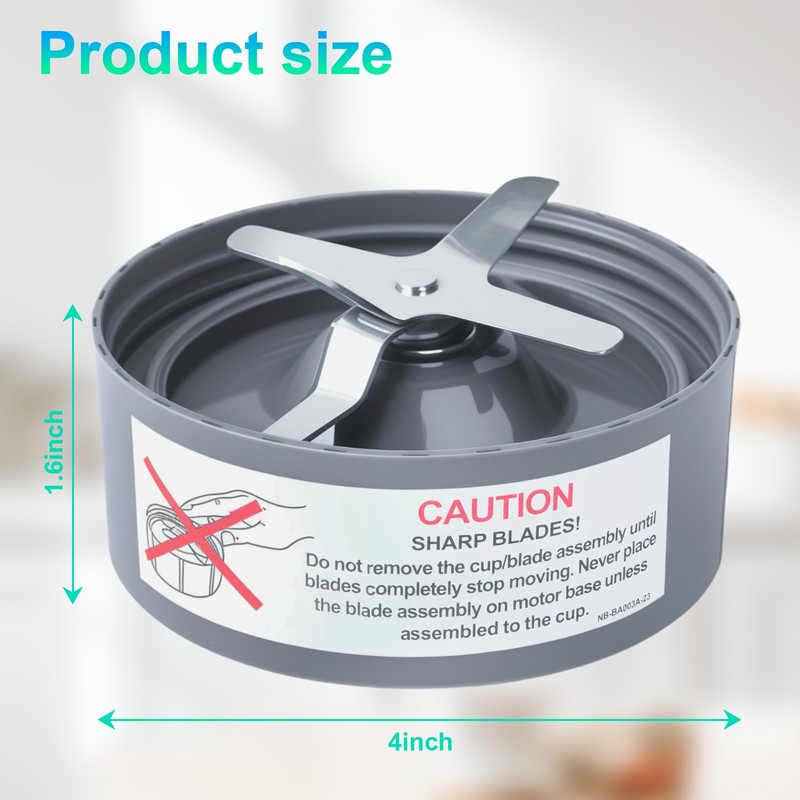 Replacement Extractor Blade, Fit for NutriBullet 600w/ 900w Pro Series
