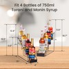 mustry Coffee Syrup Rack for Coffee Bar Accessories, Coffee Syrup