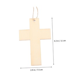 Operitacx Kreuz-bastelstücke 20 Stück Unlackierte Holzkreuz-ausschnitte Kunstkreuz Wanddekoration Für Zuhause