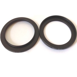 2x Metal 52-62mm Step Up Conversion Rings Video Camera Lens Connect Adapter Size 52mm To 62mm Filter Aperture Connector Screws Focus Digital Photo Film Attachment Fix-Ing Photography Parts Accessories