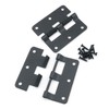ITROLLE 2PCS Black Lift Off Hinge Door Removable Hinge Hardware