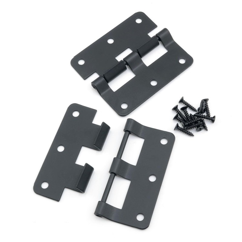 ITROLLE 2PCS Black Lift Off Hinge Door Removable Hinge Hardware