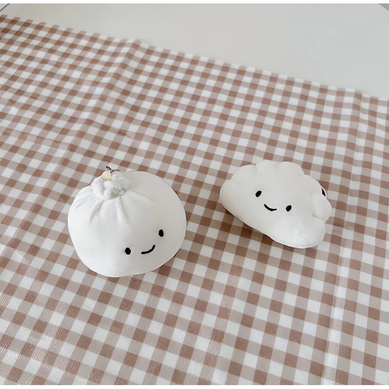 VICKYPOP Dumpling Keychain Cute and Interesting Backpack Pendant for Women