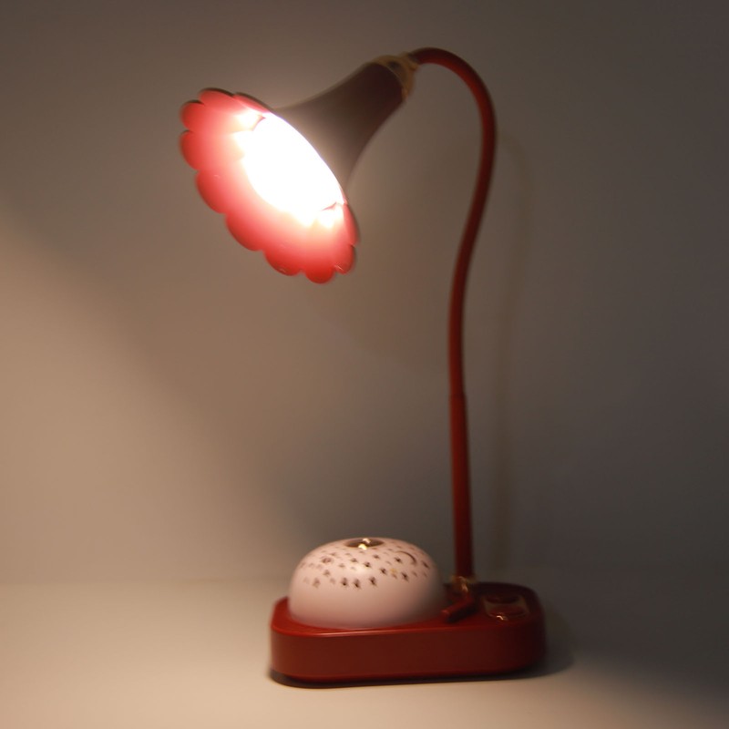 Phonograph Projection LED Desk Lamp Touch Control LED Desk Light