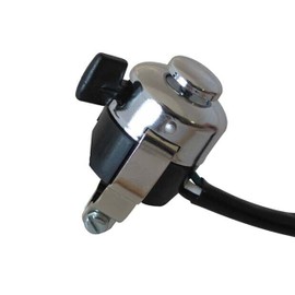Alchemy Parts Miller Replica Chrome Motorbike Horn Headlight Dip Switch - 2 Position Toggle ON-OFF, Fits 7/8" 22mm & 1" 25mm Handlebars