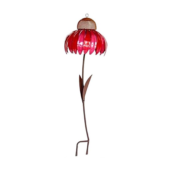 TOPINCN Coneflower Bird Feeder, Standing Bird Feeder Wild Bird Feeder