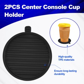 2 PCS Center Console Cup Holder Insert Compatible with Ford F150 2017 2018 2019 2020 2021, Ford Expedition 2018 2019 2020 2021 Parts Number JL3Z-1513562-AA
