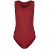 Evoni Women's Cotton, Sleeveless, Opaque Tank Top - bordeaux, size: