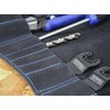 Faithfull 10 Pocket Black Suede Leather Tool Roll