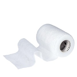 yellowBAND Kohäsive Bandage – 12 Rollen, 7,5 cm x 4,5 m, Weiss, Selbsthaftend, Elastisch, Wasserfest, Latexfrei – Für Fixierung, Kompression, Sport & Veterinärmedizin