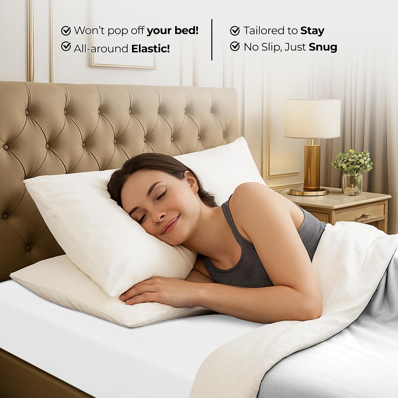 Utopia Bedding Queen Fitted Sheet - Bottom Sheet - Deep