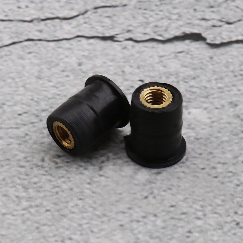 SING F LTD 10x M5 Rubber Well Nuts 5mm/0.2in Metric