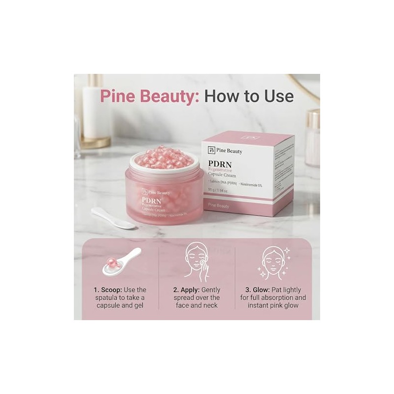 Capsule Cream with Salmon DNA (PDRN) Pink Collagen, 1.94 oz