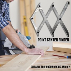 Picket Master Pro 3 Point Center Finder for Precise Measurements, Stainless Steel Center Finder Tool,Accurate Center Point Marking& Equal Spacing Divider,Carpenter Center Search Tools,1" to 12.5"