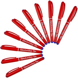 (Pack of 20) Manuscript Blue Handwriting Pens Comfort Grip School Kids Handwriter