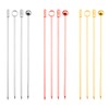 Luckious 12 Pack Stainless Steel Cocktail Picks - Reusable Metal