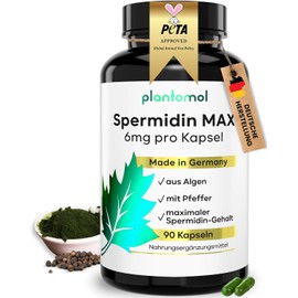 idine Capsules High Dose - idine 6mg per Capsule - idine Content Confirmed by External Laboratory - 3 Month Supply - 90 idine MAX Capsules plantomol®