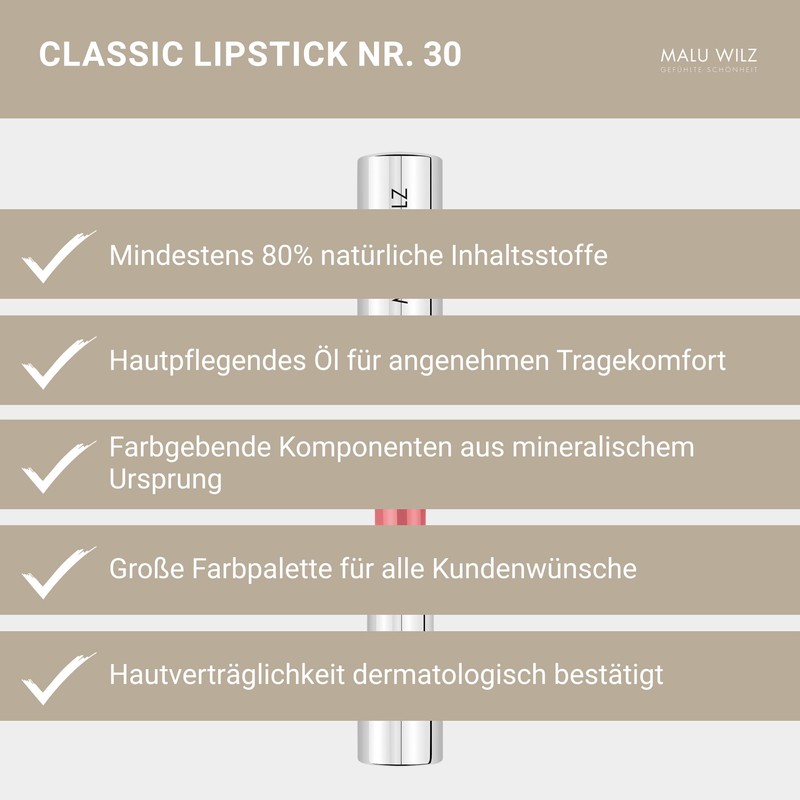 Malu Wilz Lipstick Classic No. 30 Pink Party I Lipstick