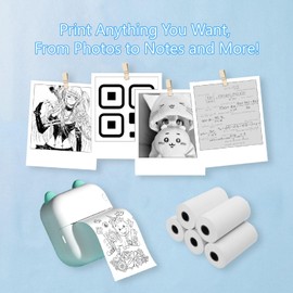 20 Rolls of Instant Camera Paper for Kids, HD Thermal Print Paper Refill for Mini Printer & Instant Cameras, Creative, Safe & Non-Toxic, Non-adhesive, Perfect for DIY Fun